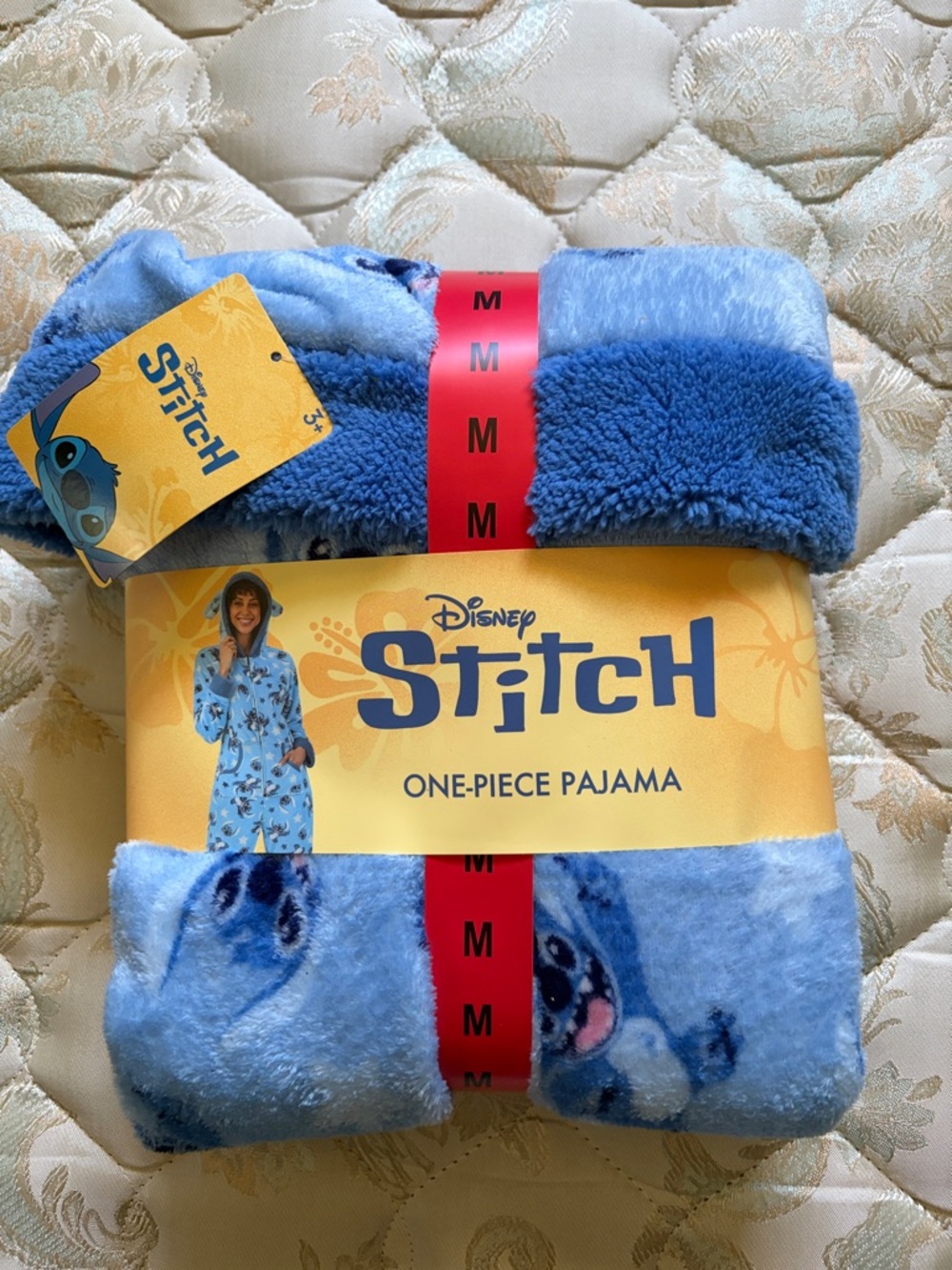 Disney Stitch One-Piece Pajama - Light Blue & Royal Blue